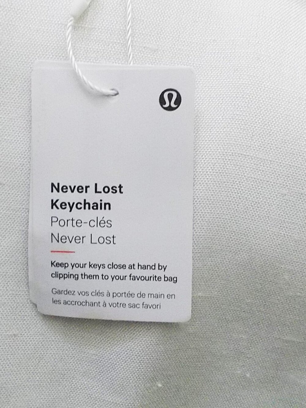 Last One! NWT Rare Lululemon Never Lost Keychain - Picture 3 of 3